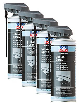 4X Liqui Moly Silikon-Spray Silikonschmierstoff Schmierstoff Kunststoff Gummi Metall Holz 400 Ml 7389