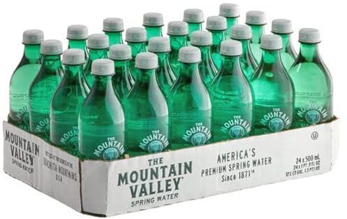 500 ML Spring Water in Plastic Mountain Valley 12 Pack Packaged in Voodoux Box