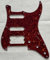Pickguard de guitare compatible avec Fender Player Stratocaster Floyd Rose HSS Style Pickguard (4 plis rouge tortue)