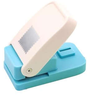 Francobolli quadrati, punzonatrice per francobolli, punzonatrice portatile, per scrapbooking, buste, etichette, cartone e lavori di bricolage (2,5 x 2,5 cm)
