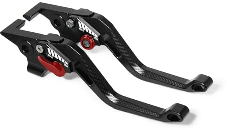 MFGZD CNC Réglable Moto Levier D'embrayage De Frein Court Pour MT-07 FZ-07 2014-2024 / FJ-09 MT-09 2015-2019 / FZ1 Fazer 2006-2015 / Tracer900GT / Tecere700 (Noir)