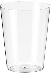 TELEVASO Vasos Sidra - Plástico cristalino (PS) - Color Transparente - Reciclable (200 Uds. Vasos sidra 500 ML)