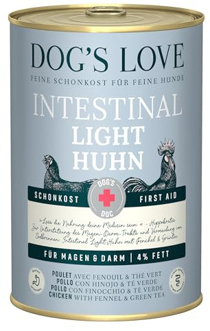 Dog'S Love Våtfoder för hundar | Diet | 6 x 400 Gr (6 x tarmkyckling)