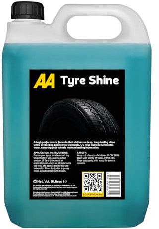 AA Tyre Shine 5 Litre, High Performance Formula, Deep Shine, UV Protection