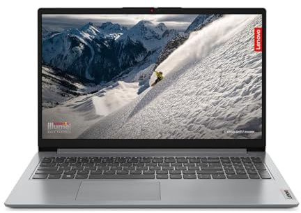 Lenovo IdeaPad 1 15AMN7 | 15 inch Full HD Laptop | AMD Ryzen 5 7520U | 8GB DDR5 RAM | 512GB NVMe M.2 SSD | AMD Radeon 610M Graphics | Windows 11 Home | Cloud Grey