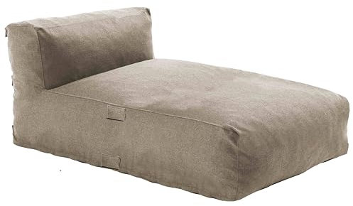 Oviala Chaiselongue für Gartenmöbel, modular, Beige – Mixi