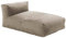 Oviala Chaiselongue für Gartenmöbel, modular, Beige – Mixi