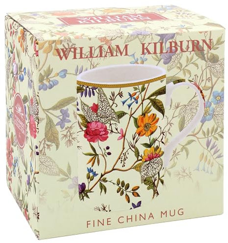 The Leonardo Collection William Kilburn Kilburn Mug for Home & Kitchen | Stylish Ceramic Mugs for Tea & Coffee | Lovely Cup Set for Mens Gifts & Birthday Gifts for Women