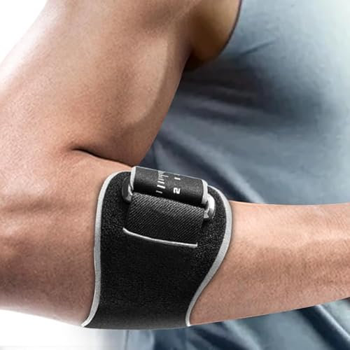 Coudiere Tendinite,Coudières Réglables et Antidérapantes Coudières Tendinite avec Coussin de Compression Soulage La Douleur Du Tennis Elbow Coudiere Epicondylite Homme et Femme,pour Tennis Golf(Noir)