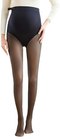 Générique Legging Grossesse Femme, Collant Femme Enceinte Grossesse, Taille Haute Collants Chaud Thermique Opaque Legging(300g,L)