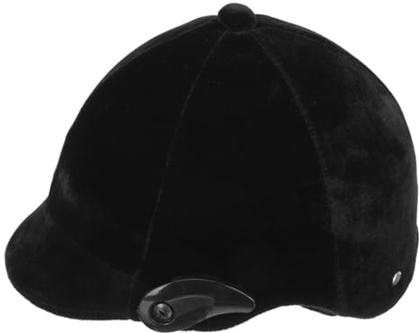 SUPVOX Casque D'équitation Léger Garçon et Filles en Polypropylène et Réglage Taille Noir Ventilation Complète pour Sports Équestres et Scooter
