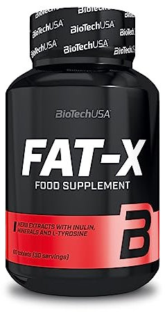 BioTechUSA Fat-X | Fórmula para el Control de Peso sin Estimulantes | con Inulina, HCA y Minerales | para apoyar el Metabolismo y Controlar el Apetito, 60 tabletas
