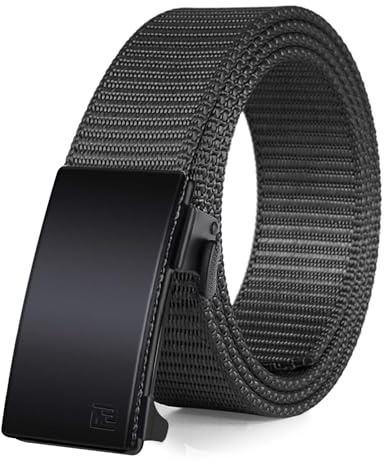 FAIRWIN Men's Ratchet Belt, Nylon Tactical Belt, Adjustable Ratcheting Buckle for Golf Work Casual Outdoor Hiking Daily Wear