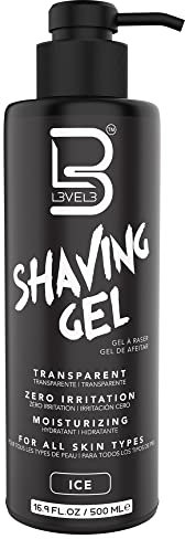 L3 Gel de afeitado – Gel de afeitado recto – no irritante – L3 de olor refrescante – No necesita toalla caliente – Gel de afeitar de nivel tres (hielo)