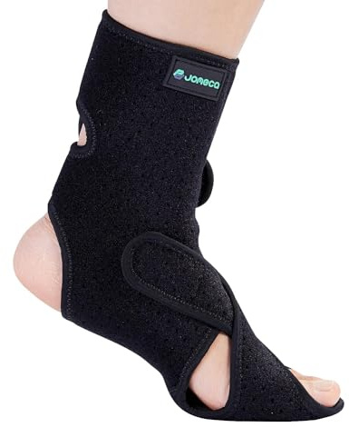 JOMECA Drop Foot Brace with Arch Support Adjustable AFO Foot Orthosis Brace for Walking, Relieve the Instability of Lower Limbs by MS, TBI, Stroke, Cerebral Palsy, Fracture (Left, Large)