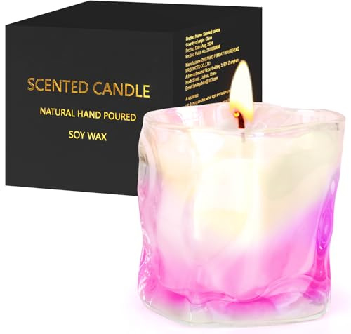 Duftkerzen Geschenke für Frauen, Vanilla,Duftkerzen Geschenkset,Natürliches Sojawachs Aromatherapie Kerzen, Geschenk für Hochzeitstag Jahrestag, Beste Freundin Geburtstag Geschenk