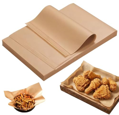 200 Pcs Piezas Papel Horno 20×30cm Papel De Horno Ecologico Sin Pfoa Sin Blanquear Resistente Calor Y Grasa No Se Pega Apto ParHornear Asar Cocinar Freír Cocer Vapor Preparar Pasteles Etc
