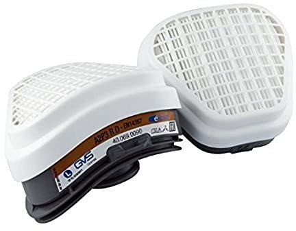 Elipse Par de filtros de repuesto A2P3 GVS SPR497, Gris/Blanco