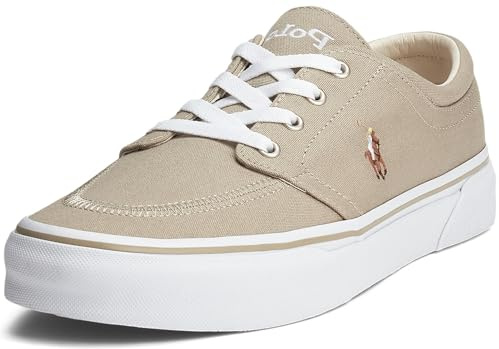 Polo Ralph Lauren Faxon X, Baskets pour Homme, Hampton Kaki, 7.5 UK