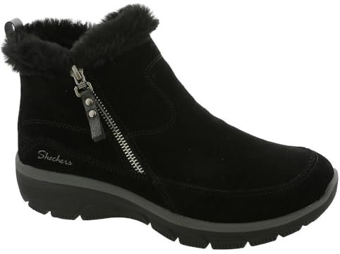 Skechers Damen Easy Going COOL Zip Stiefelette, Black, 42 EU