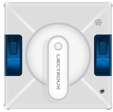 YIWEOG Robot limpiacristales YW509 con mando a distancia y aplicación de control Planificación igente de rutas Pulverizador de agua de 3 vías Potencia de succión de 3000 Pa Detección de