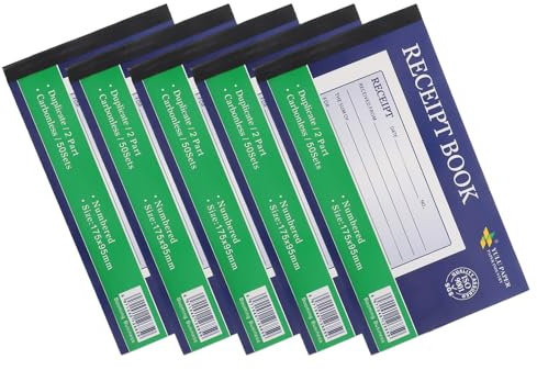 SHINEOFI Libro de Recibos de Pedidos 5piezas Copias Legibles y Encuadernación Resistente para Gestión Comercial y Necesidades de Restaurante