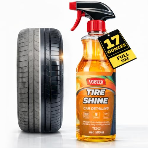 TIEDXIOY Tire Coating Agent, Extral Glossy Tire & Wheel Shine Spray, Deep Rubber Black Finish & Protectant Long Last Shine & Sealeant Coating for Car, SUV, Trucks-Back to Showroom Look-500ml