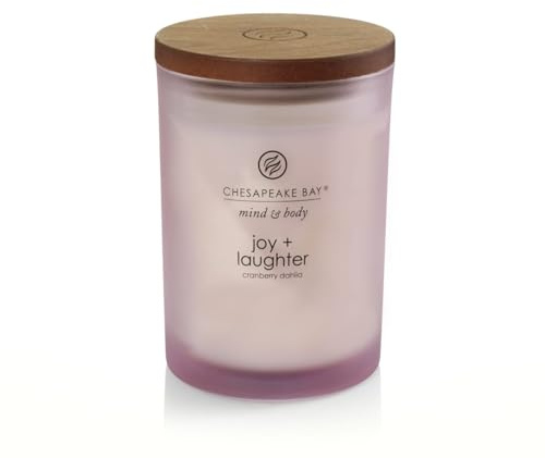 Chesapeake Bay Candle Scented Candle Joy + Laughter (Cranberry Dahlia) Medium Home Décor