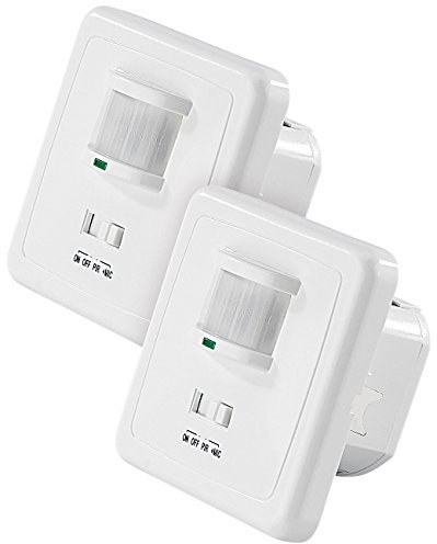 revolt Klatsch Lichtschalter: 2er-Set Automatische Lichtschalter mit Bewegungsmelder & Sound-Sensor (Klatschsensor, Geräuschmelder, Lampe mit Klatschen Einschalten)