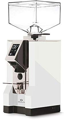 EUREKA CD - Mignon Specialita White Blanc pâle Elektronische Kaffeemühle, Edelstahl, 1 Liter, Silber