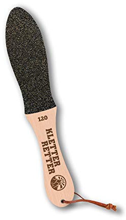 KletterRetter Handfeile - doppelseitige Hautfeile grob/fein (80/120er Körnung) - Hornhautfeile, Hornhautentferner, Hornhautraspel