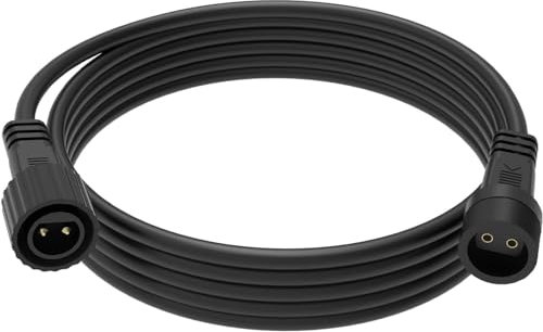 Extension Cord for String Lights, 9.8ft 22AWG Waterproof Flexible Extension Cable for Christmas String Lights, Inflatables, Net Lights, Curtain Lights Outdoor Indoor