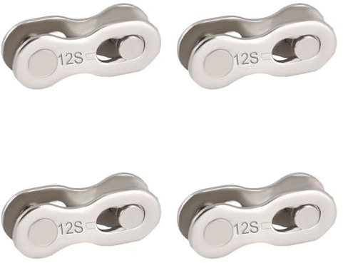 Cadena de Bicicleta 12 Velocidades,Eslabones Perdidos de Bicicleta,Eslabones de Cadena de Bicicleta de Acero Inoxidable,Cadena de Liberación Rápida de Bicicleta,Cadena de Enlace Rápido Reutilizable