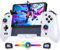 Ergonomischer Bluetooth-Controller für Switch/Switch OLED, Switch Pro Controller für Nintendo mit Makroprogrammierung und RGB Lichteffekten,2-in-1 Ladekabel Typ C Wireless Controllers