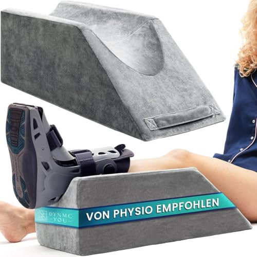 Beinkissen zum Hochlagern – Keilkissen 68x25x22 cm mit Memory-Schaum – Komfort-Kissen für Beine & Füße – Waschbarer Bezug – Ideal für Sofa, Bett, Relaxen, Auszeiten & Zuhause entspannt genießen