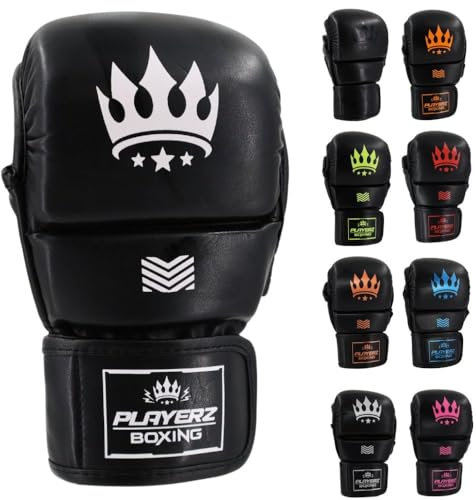 Playerz Element MMA-Sparring-Handschuhe für Erwachsene, vollständiger Schutz, Komfort und Leistung für Grappling, Schlagen und Sparring, langlebige, leichte Handschuhe für Damen und Herren