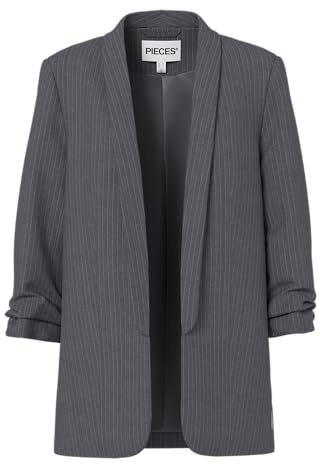 PIECES Pcbosella 3/4 Pinstripe Blazer Noos BC, Magnet, S