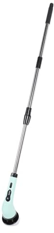 Shower Scrubber Electric Spin Scrubber Professional Powerful Cordless Adjustable Length Bath Brush for Tile Grout Cleaner