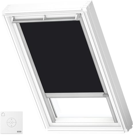 VELUX Originale Tenda Oscurante Solare (DSL), C04, Nero, Telaio Alluminio