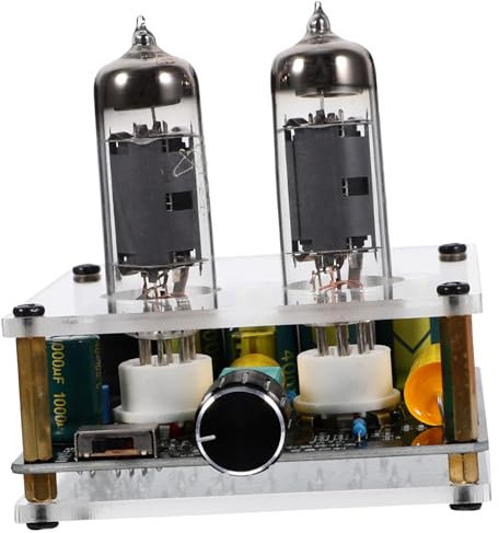 POPETPOP Préampli à Lampes HiFi Amplificateur Stéréo pour Platines Vinyles Design Élégant Pur pour Systèmes DIY