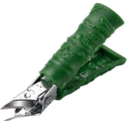Cortaúñas para uñas encarnadas, cortador de pico de águila inoxidable con recipiente colector | Cortaúñas curvado a prueba de salpicaduras | Para hombres mayores mujeres pedicura manicura
