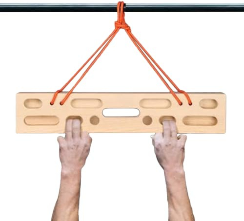 Klätterbräda Hangboard För Klättring | Med Flera Olika Grepp Och Kraftig Konstruktion | Fingerträningsbräda för Klättrare,För Inomhus Hemmagym Träning Styrka Bouldering