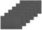 Bestlivings 6er Set Tischsets Platzset Tischuntersetzer Platzdeckchen Tischdeko Tischmatte Essensunterlage Maße 30x45 cm, Farbe: anthrazit - dunkelgrau