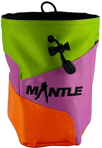 Mantle - Chalkbag Kreidebeutel Roofy in grün/pink/orange für Kletterkreide zum Bouldern und Klettern