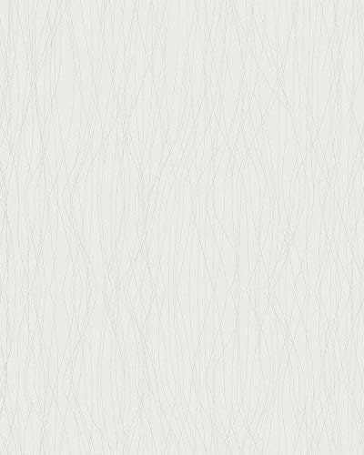 Carta da parati in tessuto non tessuto a righe verde chiaro Marburg Coloretto 53433