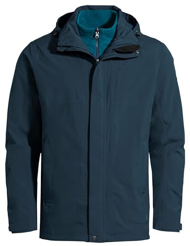 VAUDE Giacca da uomo Rosemoor 3 in 1 – Giacca invernale da uomo – doppia – impermeabile