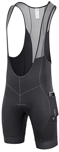Przewalski Men’s 3D Padded Cycling Bike Bib Shorts, Bicycle Biking Bib Shorts