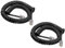 HAWAKA Cavo telefonico, RJ9 (4P4C), cavo a spirale, cavo telefonico per telefono fisso di casa, ufficio, 2PC non rivestito 5Feet, connettore per telefono nero