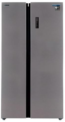 INFINITON Frigorifico Americano SBS-A174I, 505 Litros, 177 cm de Altura, No Frost Total, Inverter, Funciones Fast Cooling y Fast Freezing, E, Iluminación LED interior, Función Eco, Inox
