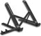 SQUADO Supporto per Computer Portatile Multi-Angolo Regolabile con Supporto per Telefono, Adatto a Laptop da 10 a 17 Pollici - Ergonomico e Pieghevole per Scrivania e Ufficio, NERO